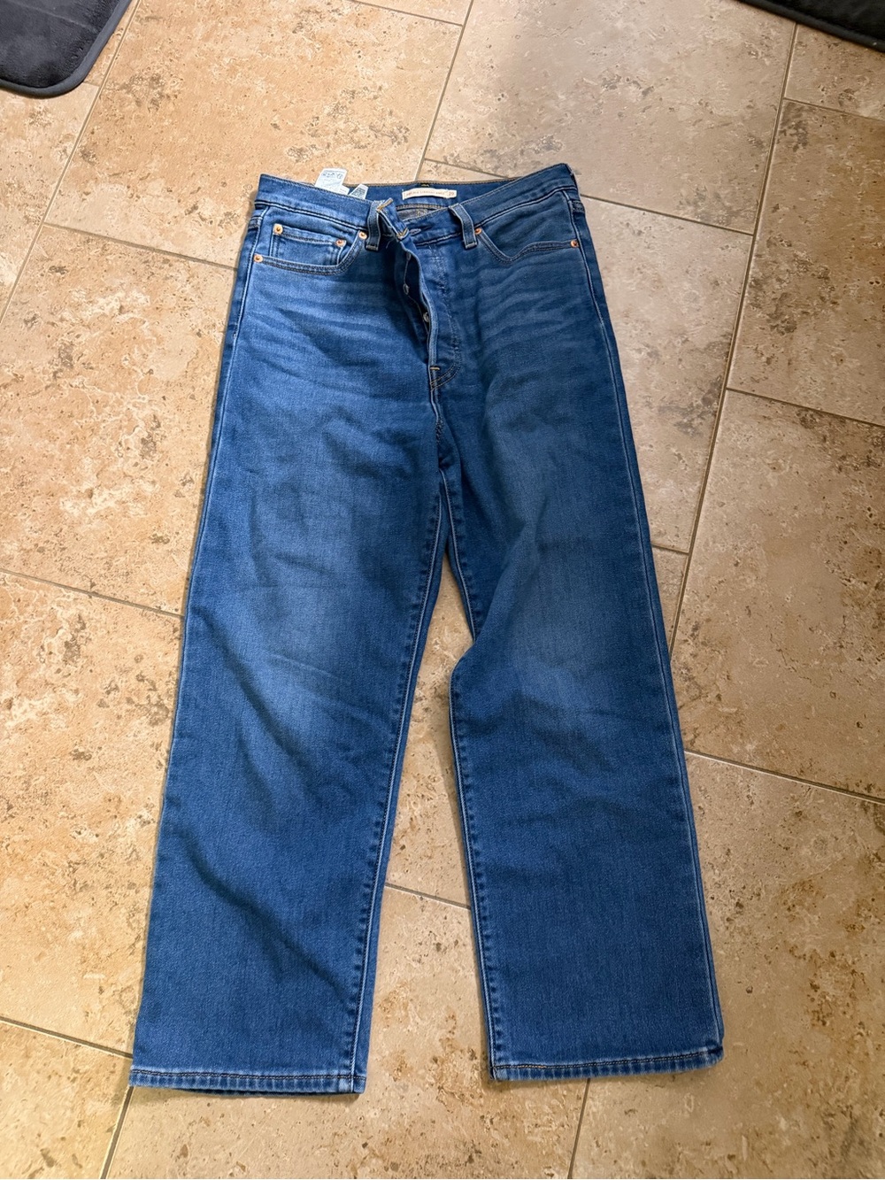 Women’s Ribcage Straight Ankle Blue Jeans